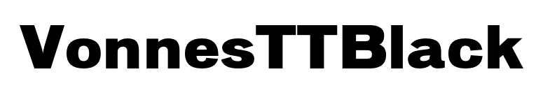 VonnesTTBlack font preview