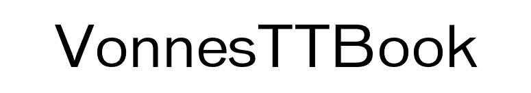 VonnesTTBook font preview