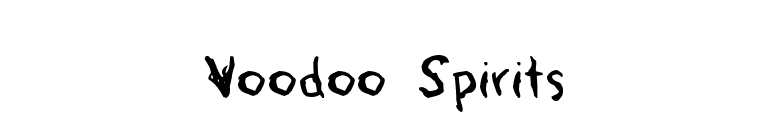 Voodoo Spirits font preview