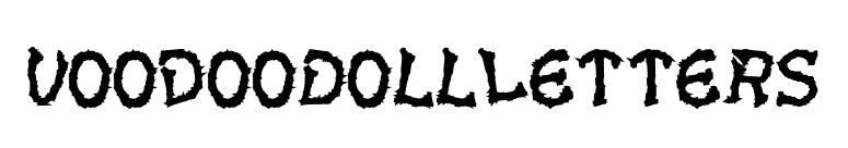 VoodooDollLetters font preview
