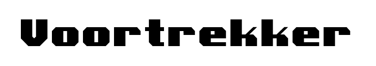 Voortrekker font preview