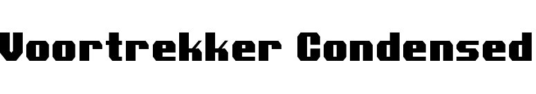 Voortrekker Condensed font preview