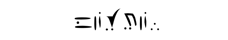 Vorlon font preview