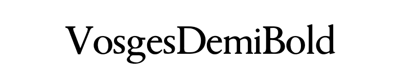 VosgesDemiBold font preview