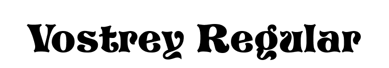 Vostrey Regular font preview