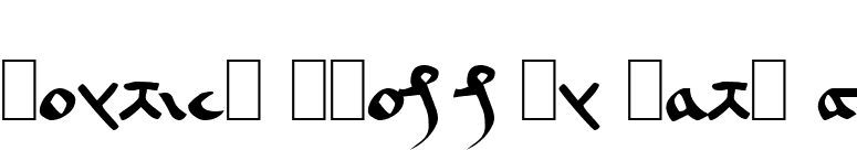 Voynich Frogguy Hand A font preview