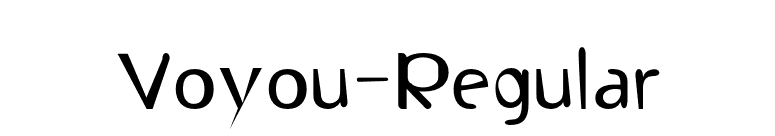 Voyou-Regular font preview