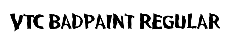 VTC BadPaint Regular font preview