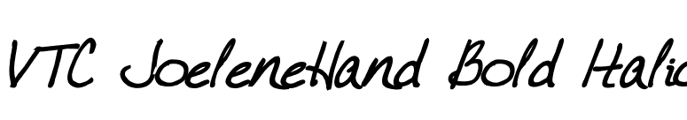 VTC JoeleneHand Bold Italic font preview