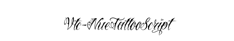 Vtc-NueTattooScript font preview