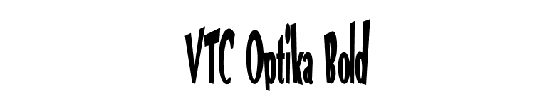 VTC Optika Bold font preview