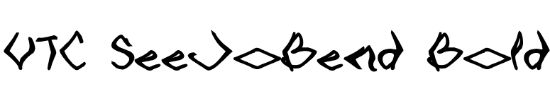 VTC SeeJoBend Bold font preview