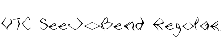 VTC SeeJoBend Regular font preview