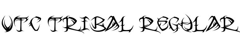 VTC Tribal Regular font preview