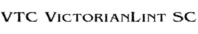 VTC VictorianLint SC font preview