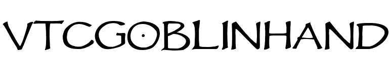 VTCGoblinHand font preview