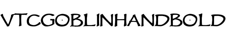 VTCGoblinHandBold font preview