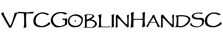 VTCGoblinHandSC font preview
