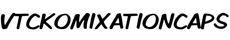 VTCKomixationCaps font preview