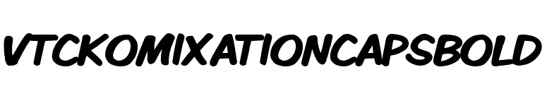 VTCKomixationCapsBold font preview