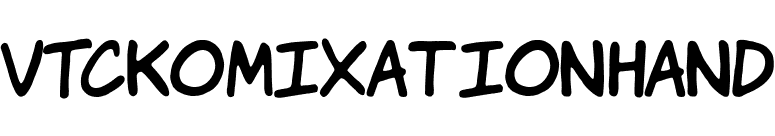 VTCKomixationHand font preview