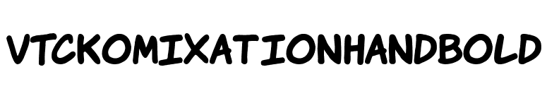 VTCKomixationHandBold font preview