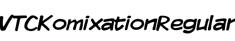 VTCKomixationRegular font preview