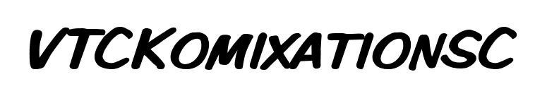VTCKomixationSC font preview