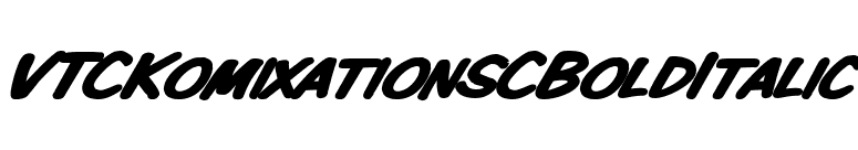 VTCKomixationSCBoldItalic font preview