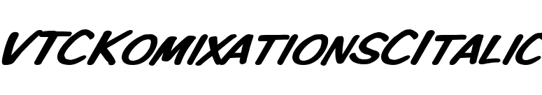 VTCKomixationSCItalic font preview