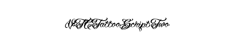 VTCTattooScriptTwo font preview