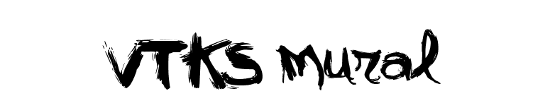 VTKS mural font preview