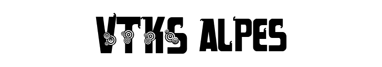 VTKS alpes font preview