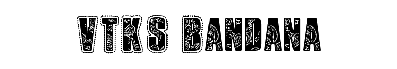 VTKS Bandana font preview
