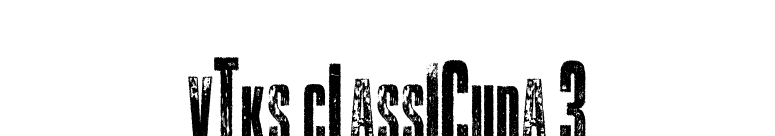 Vtks Classicuda 3 font preview