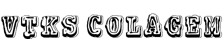 VTKS COLAGEM font preview