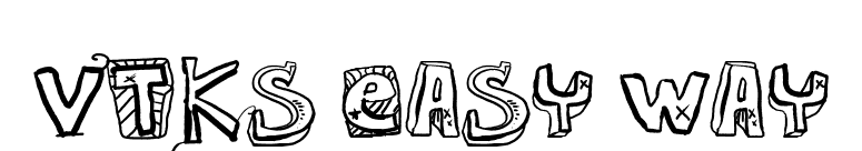 VTKS EASY WAY font preview