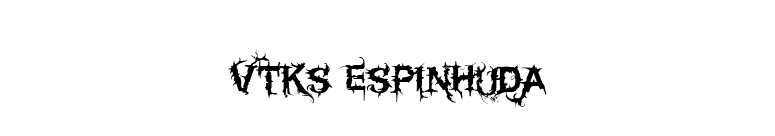 Vtks espinhuda font preview
