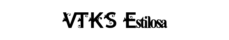 VTKS Estilosa font preview