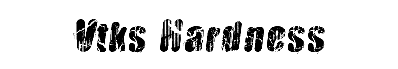 Vtks Hardness font preview