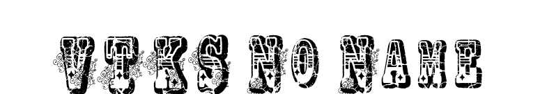 VTKS No Name font preview