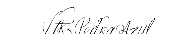 Vtks Pedra Azul font preview