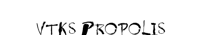 Vtks Propolis font preview
