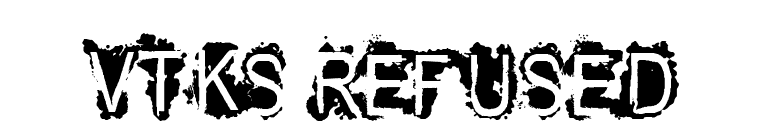 VTKS REFUSED font preview