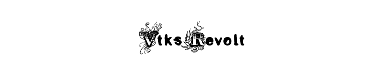 Vtks Revolt font preview