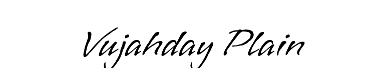 Vujahday Plain font preview