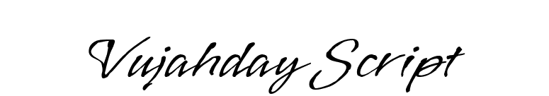 Vujahday Script font preview