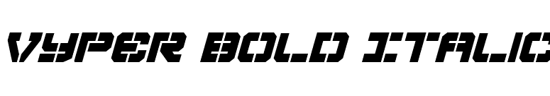 Vyper Bold Italic font preview
