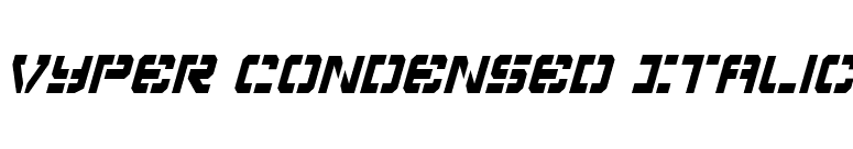 Vyper Condensed Italic font preview