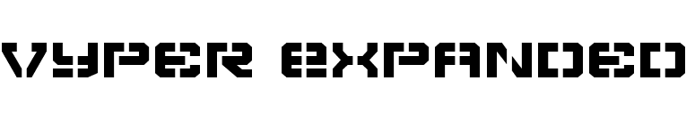 Vyper Expanded font preview